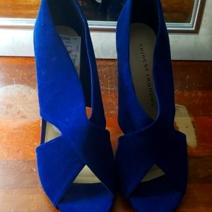 Blue Suede Heels